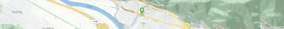 Kartendarstellung des Standorts für Apotheke Fragenstein in 6170 Zirl
